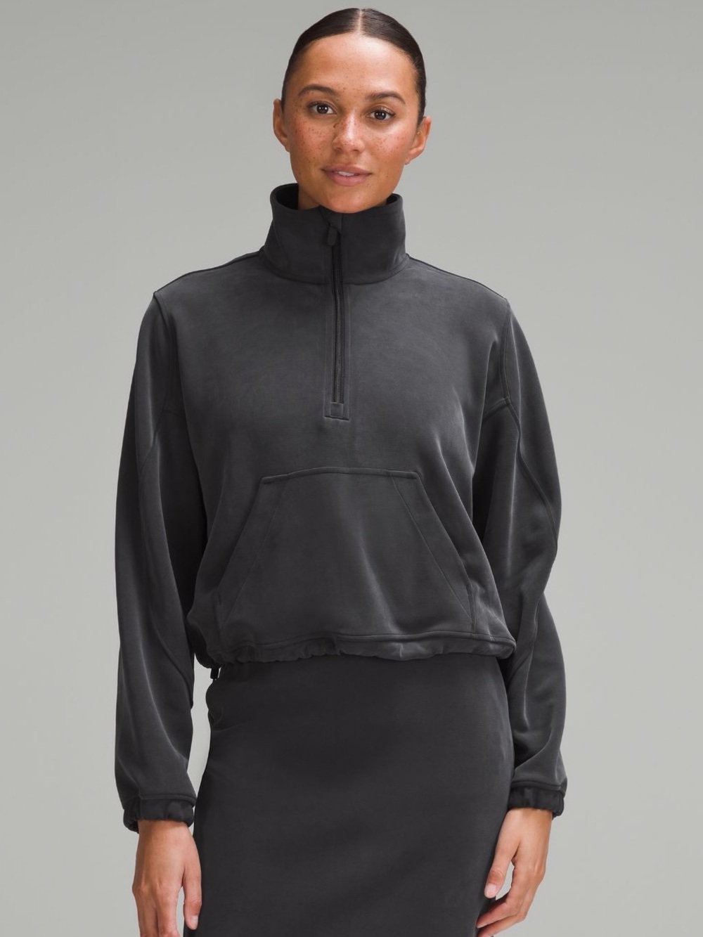 Lululemon Brushed SoftStream Half Zip Sweater